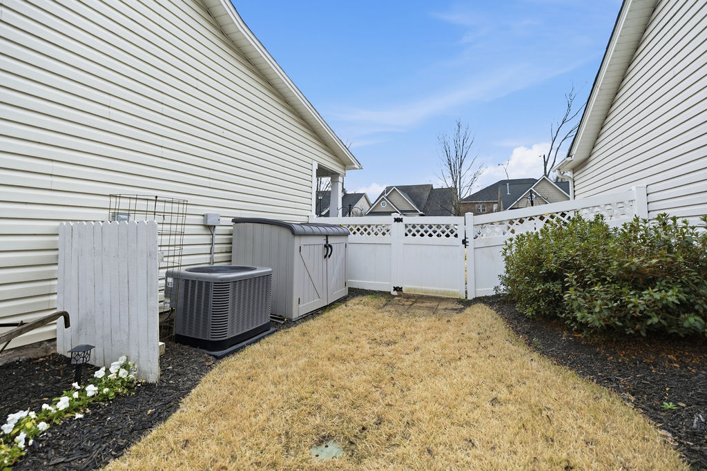 109 Abigail Lane Anderson, SC 29621 - Photo 23 of 29 This private yard offers outdoor storage and a charming lattice fence, perfect for quiet enjoyment.