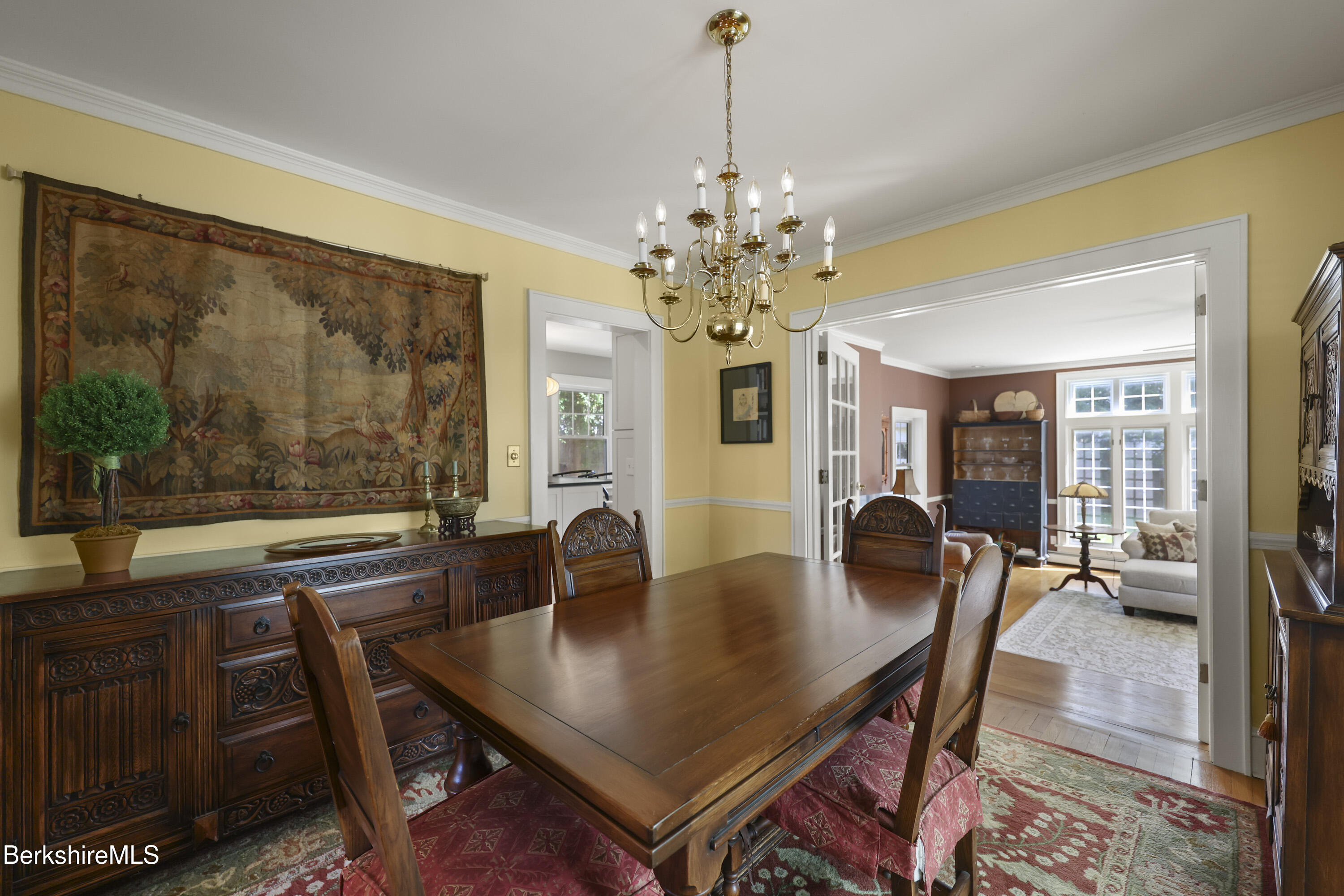 39 Lexington Parkway Pittsfield, MA 01201 - Photo 16 of 48 a view of a dining room with furniture window and wooden floor