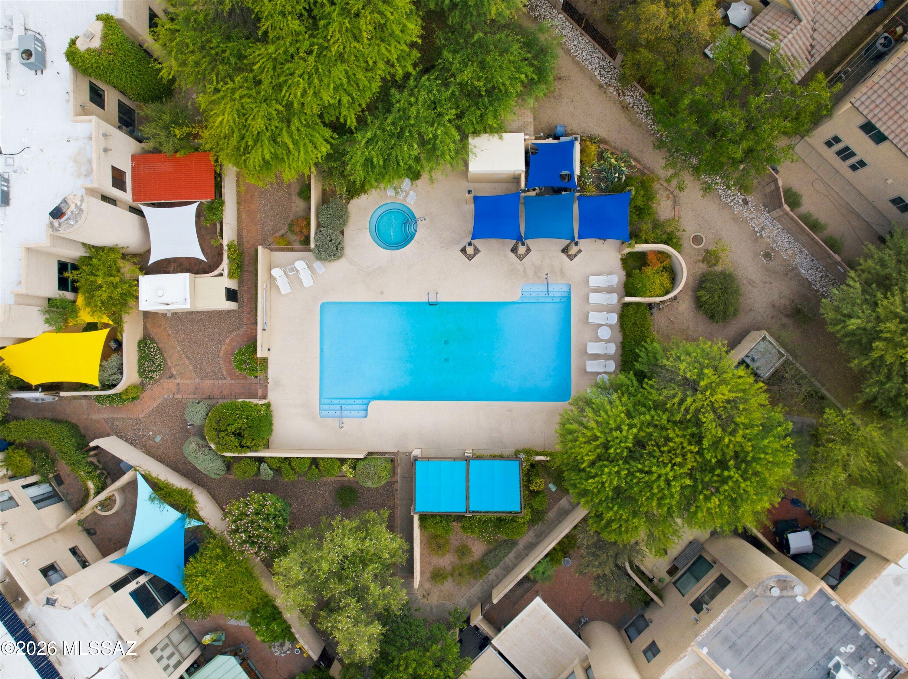 2882 East Sierra Vista Road Tucson, AZ 85716 - Photo 42 of 43 Aerial View of Pool