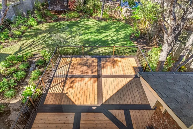 a view of outdoor space and deck