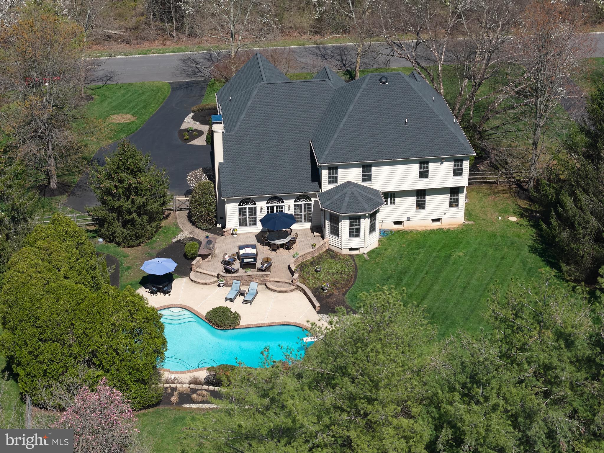 37 Alexanders Court Newtown, PA 18940 - Photo 2 of 50 an aerial view of a house with garden space and street view