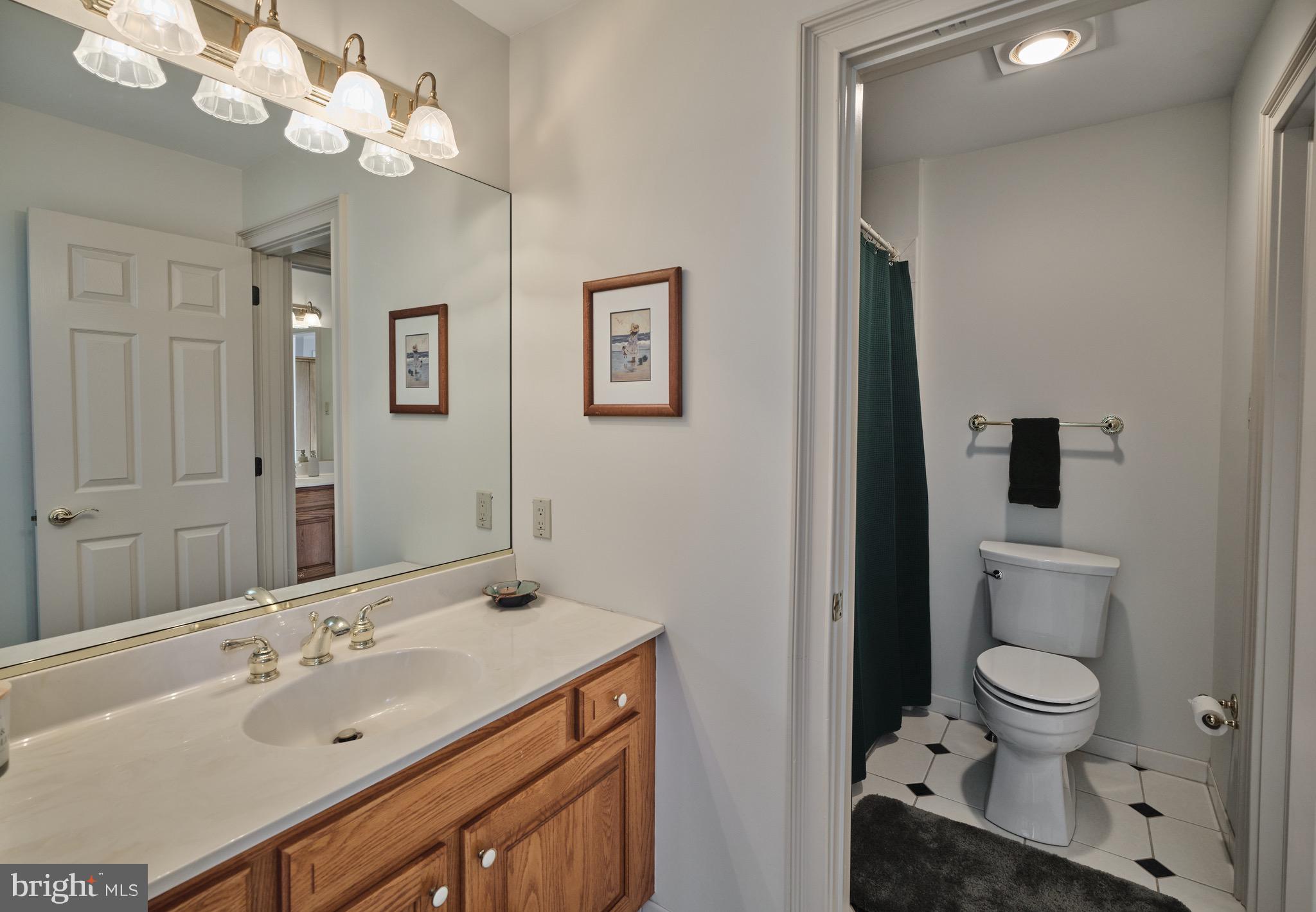 37 Alexanders Court Newtown, PA 18940 - Photo 33 of 50 a spacious bathroom with a toilet sink and mirror