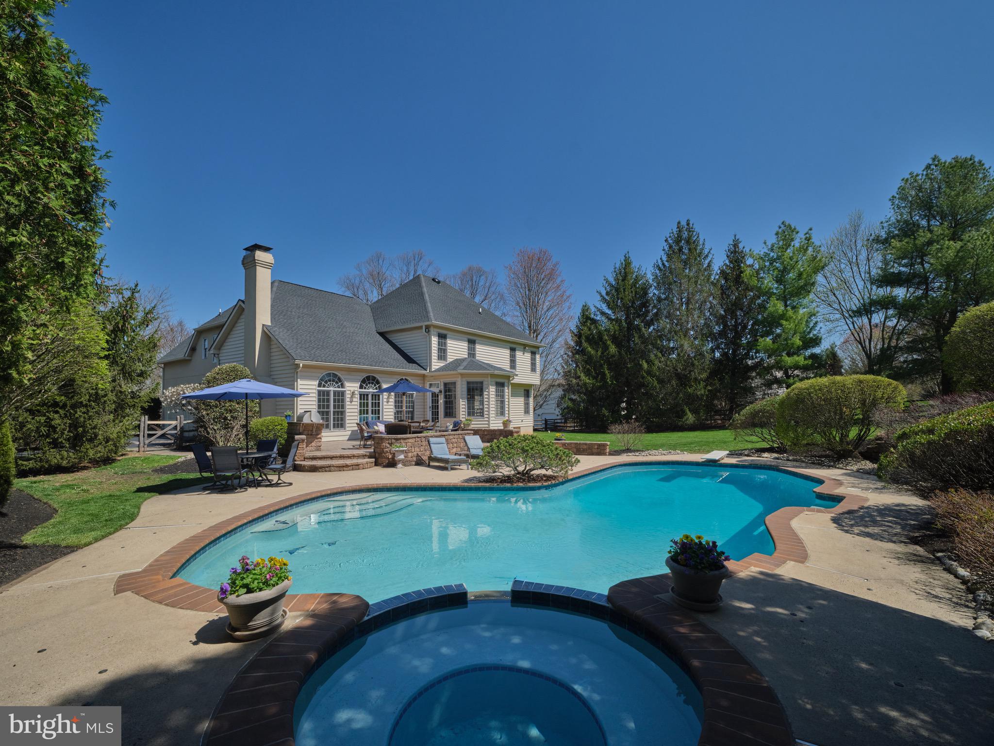 37 Alexanders Court Newtown, PA 18940 - Photo 44 of 50 a view of a house with swimming pool yard and patio