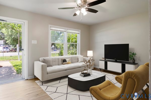 4605 Cogbill Road Richmond, VA 23234 - Photo 4 of 20 Living area featuring light wood-finish flooring,