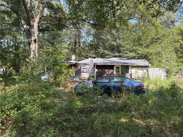 a view of outdoor space and trees