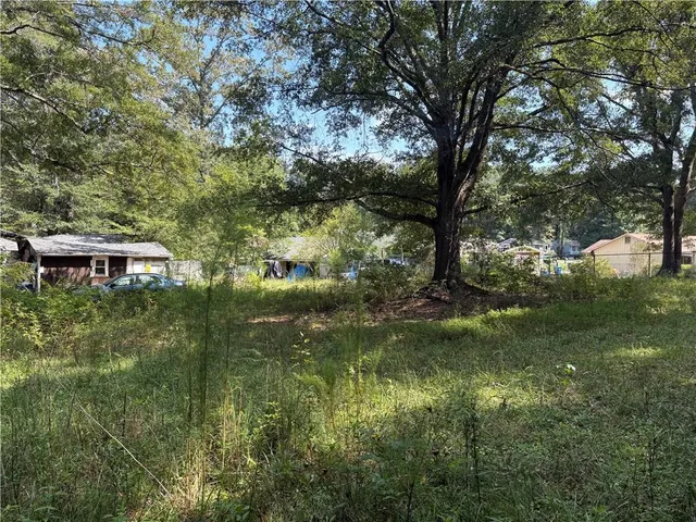a big yard with lots of green space and deers