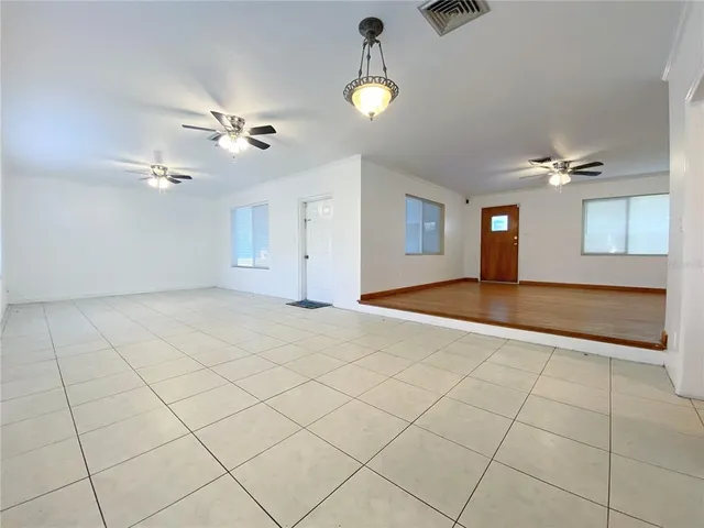 a large kitchen with a cabinets and counter space