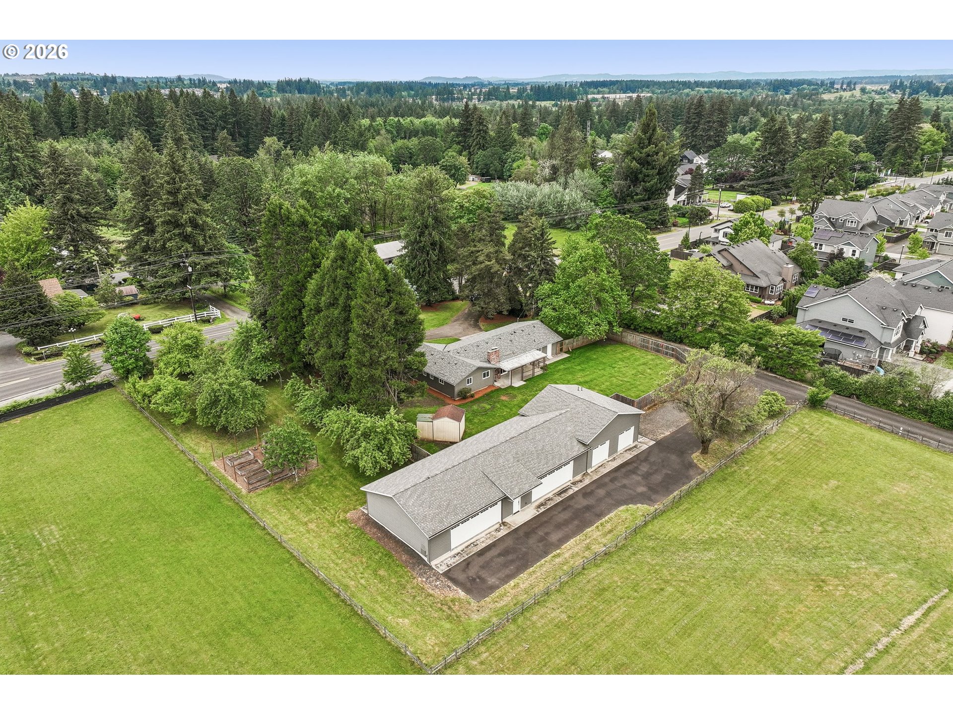 22600 Northeast 28th Street Camas, WA 98607 - Photo 46 of 48 a view of a yard with a barn