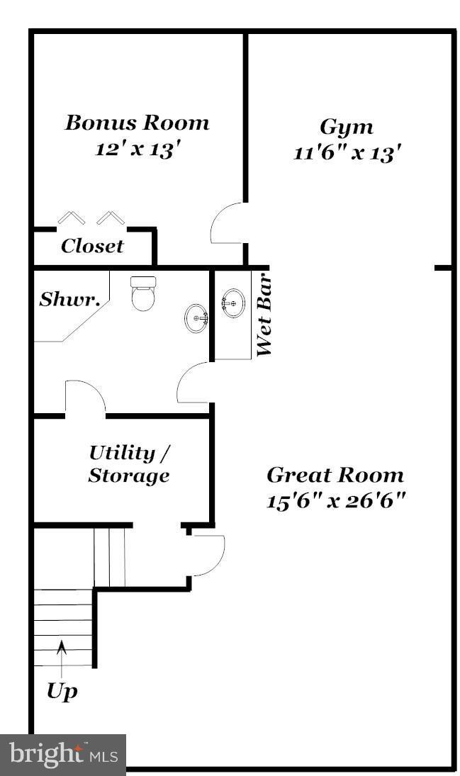 2640 North Glebe Road Arlington, VA 22207 - Photo 30 of 30 Lower Level Floor Plan