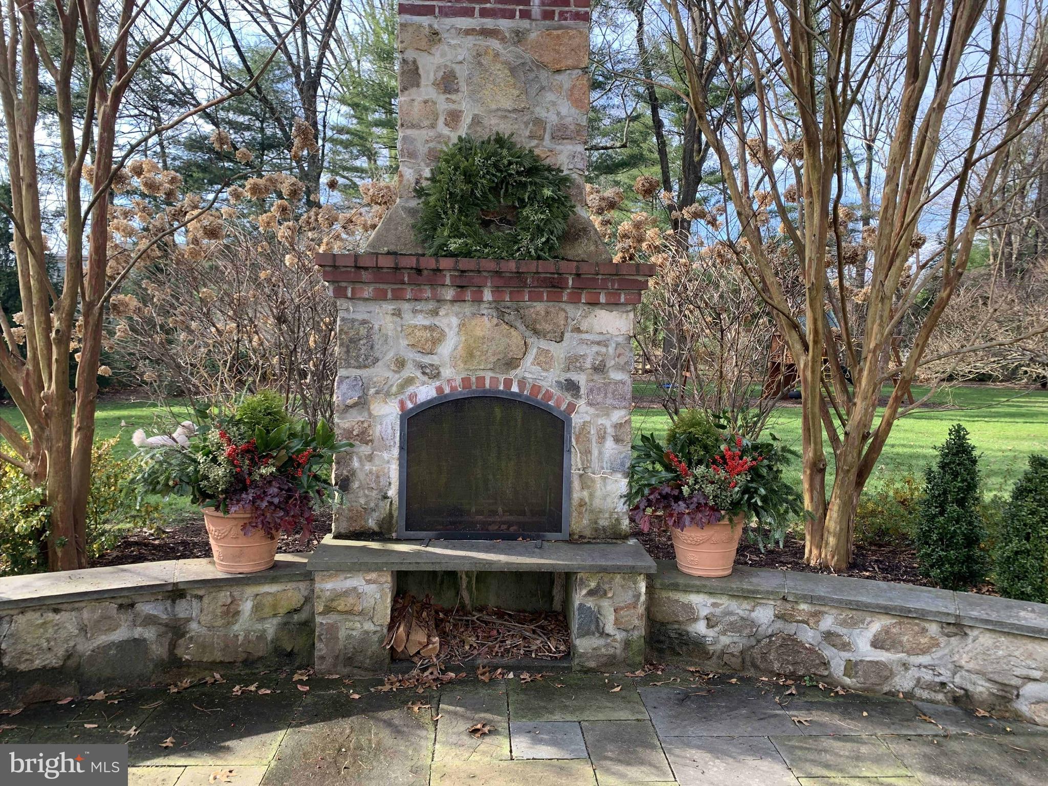 518 Newtown Road Berwyn, PA 19312 - Photo 82 of 90 Exterior Fireplace