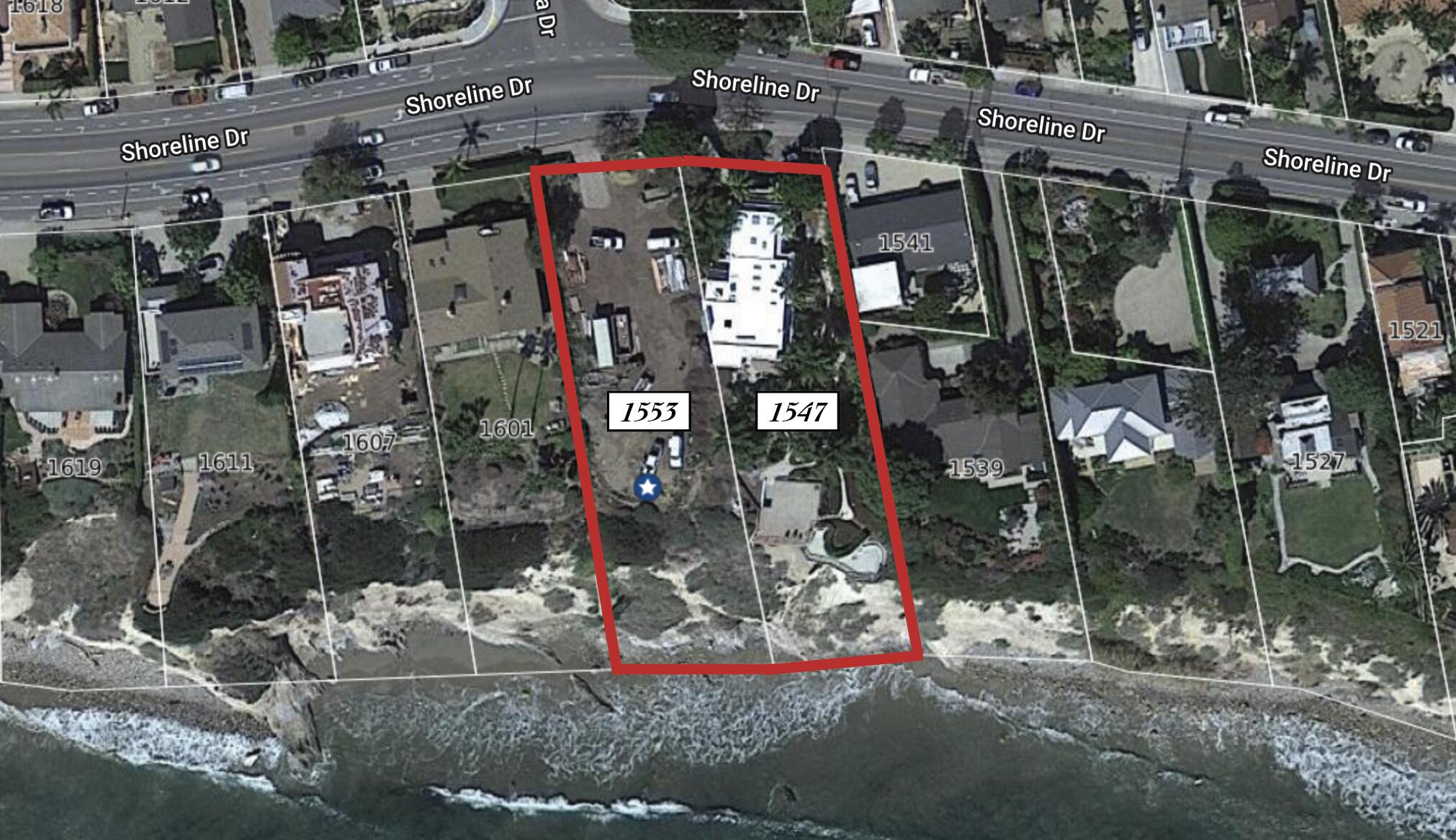 1547-1553 Shoreline Drive Santa Barbara, CA 93109 - Photo 31 of 34 Parcel Map