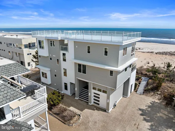 a view of an ocean and beach