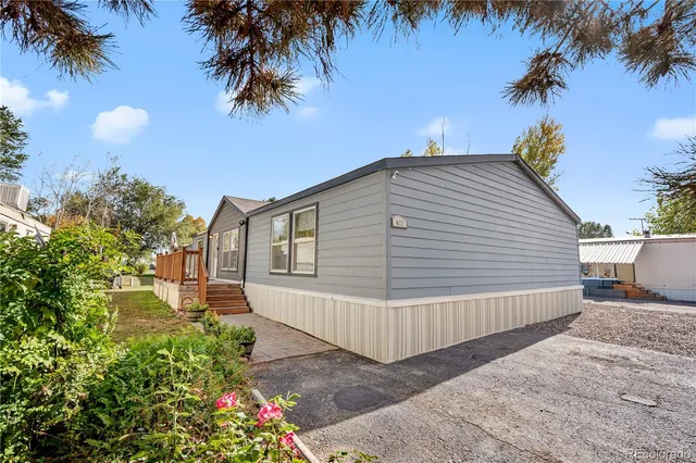 a view of a house with a patio