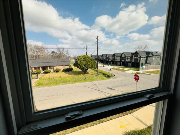 a view of a lake from a window