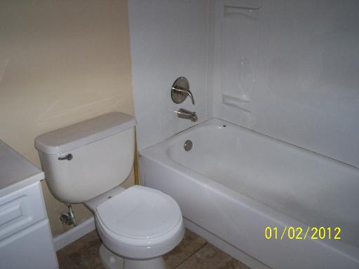 132 Kingston Road Bolingbrook, IL 60440 - Photo 5 of 9 a bathroom with a toilet and a bathtub