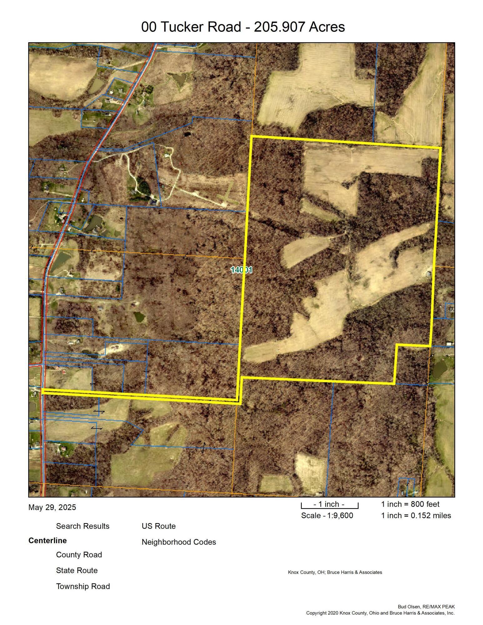 0 Tucker Road Mount Vernon, OH 43050 - Photo 16 of 16 00 Tucker Road Aerial Map - 205.907 Acre