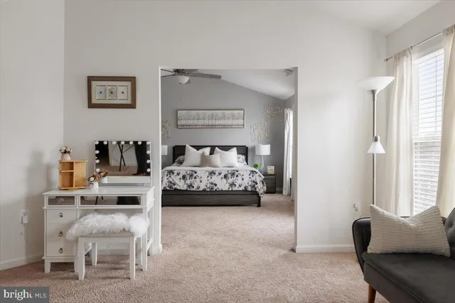 a bedroom with furniture and a couch