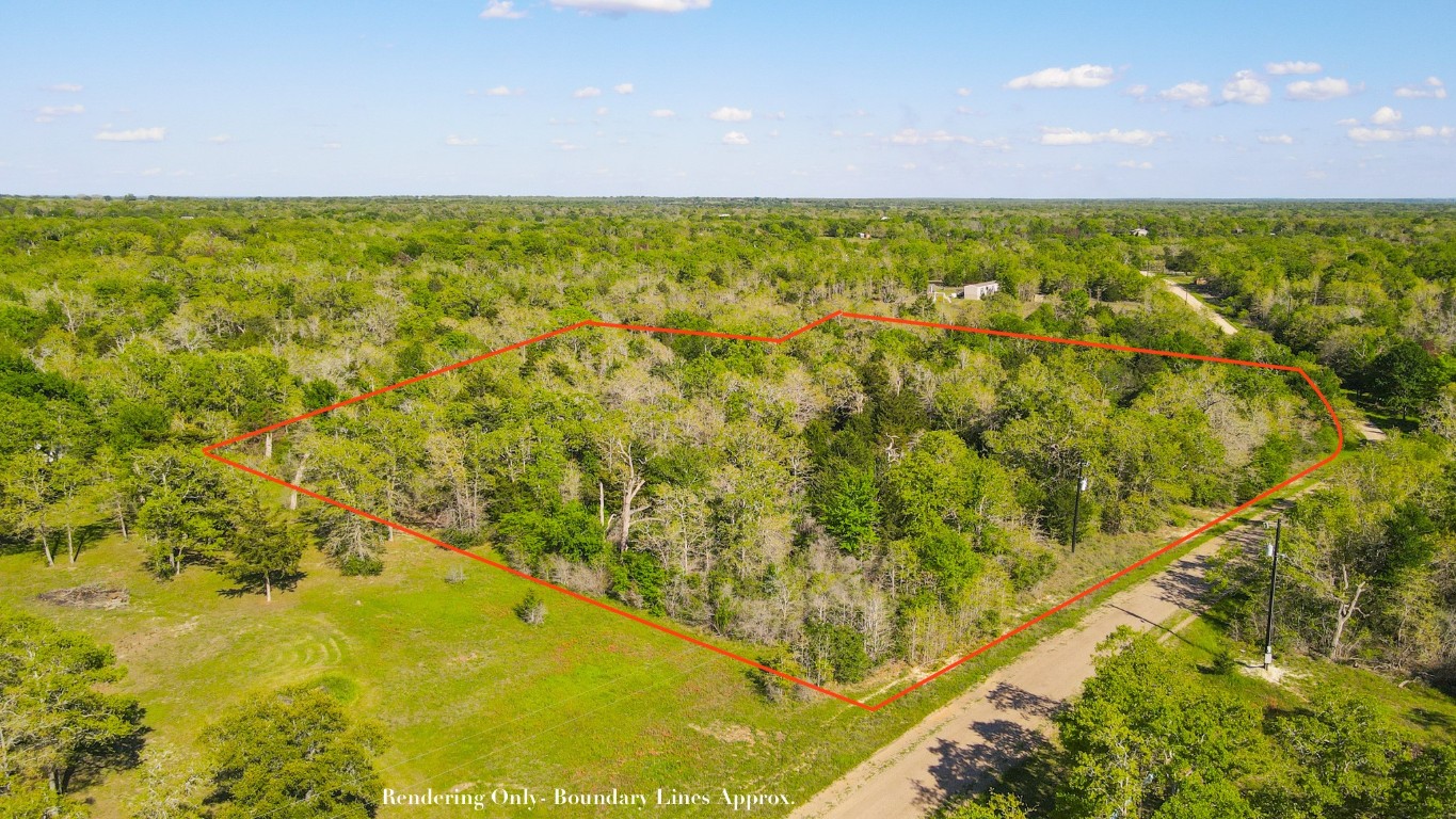 a view of a large yard with an outdoor space