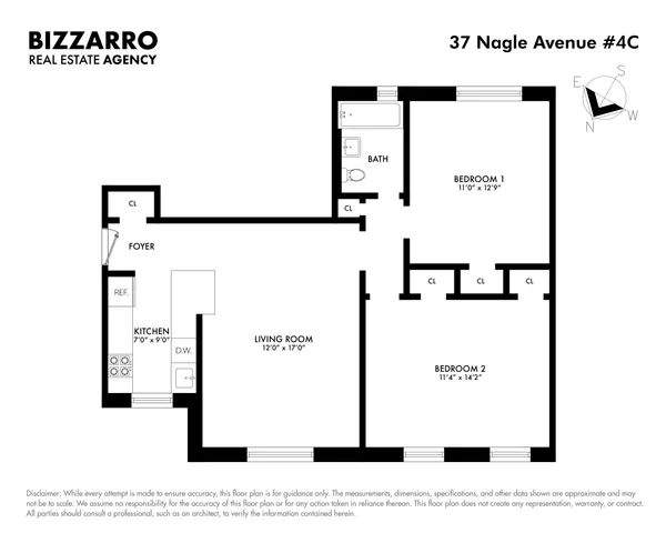$390,000 | 37 Nagle Avenue, Unit 1C | Washington Heights