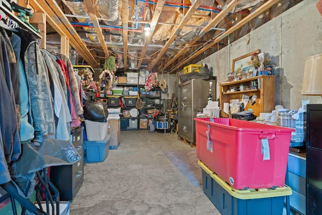 a view of storage and utility room