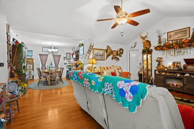 a living room filled with lots of furniture