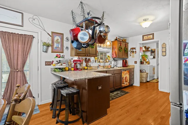 a very nice looking room with kitchen
