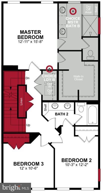 1544 Meadowlark Glen Road Dumfries, VA 22026 - Photo 44 of 45 Third Level Floor Plan