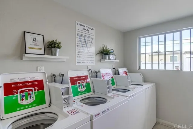 a room with furniture and a window