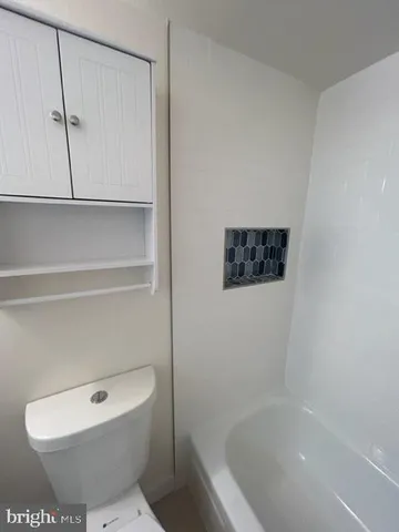 a view of a black and white wall