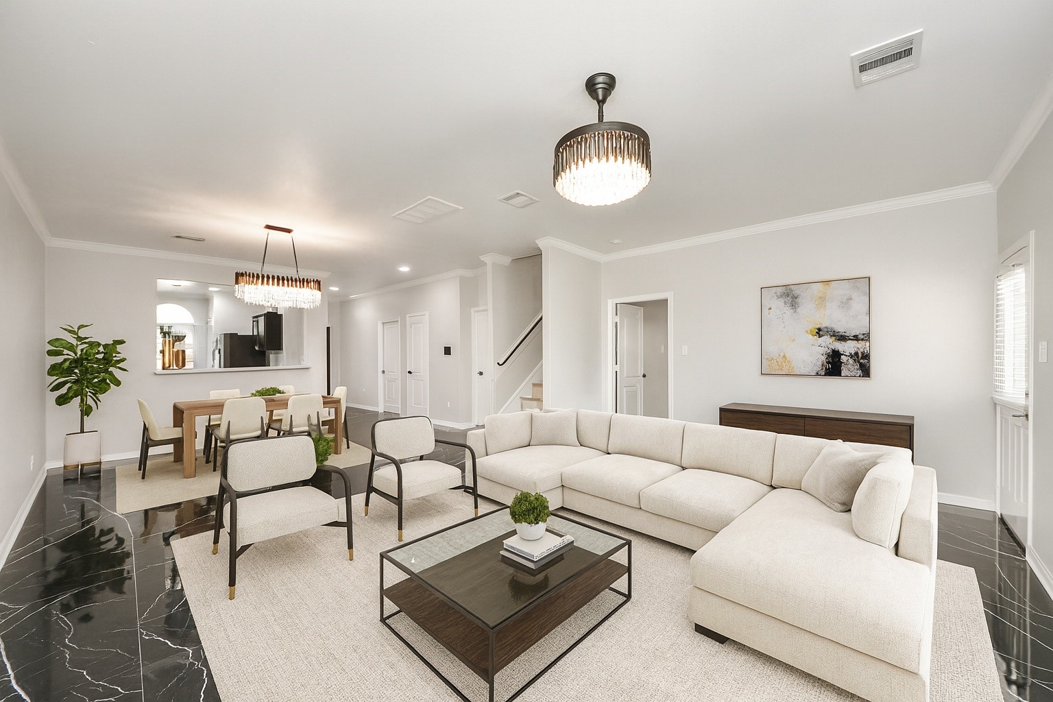 6931 Primrose Road Baytown, TX 77521 - Photo 13 of 50 *VIRTUALLY STAGED* Living/Dining Combo