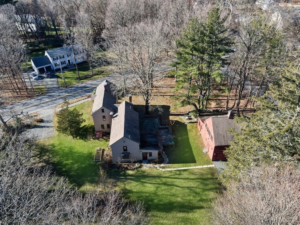 150 Concord Road Sudbury, MA 01776 - Photo 34 of 34 an aerial view of a house with a yard