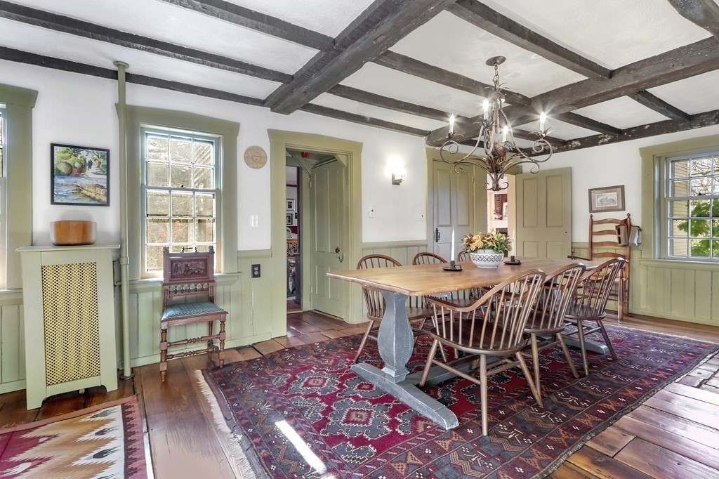 150 Concord Road Sudbury, MA 01776 - Photo 10 of 34 a view of a dining room with furniture window and wooden floor