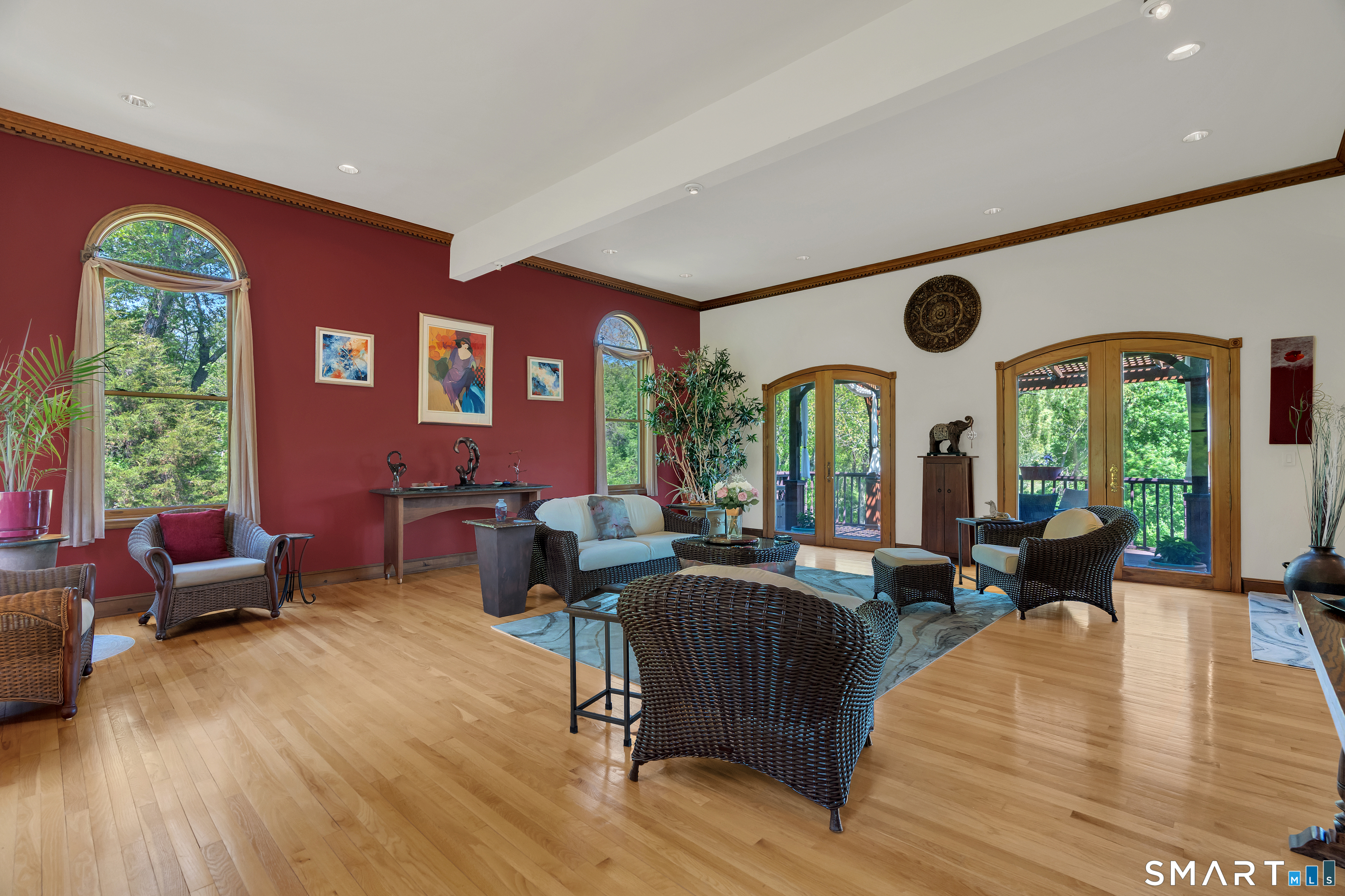 194 Quaker Farms Road Oxford, CT 06478 - Photo 5 of 40 a living room with furniture and wooden floor