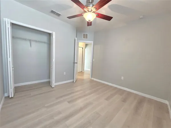 a view of a room with rack on the wall