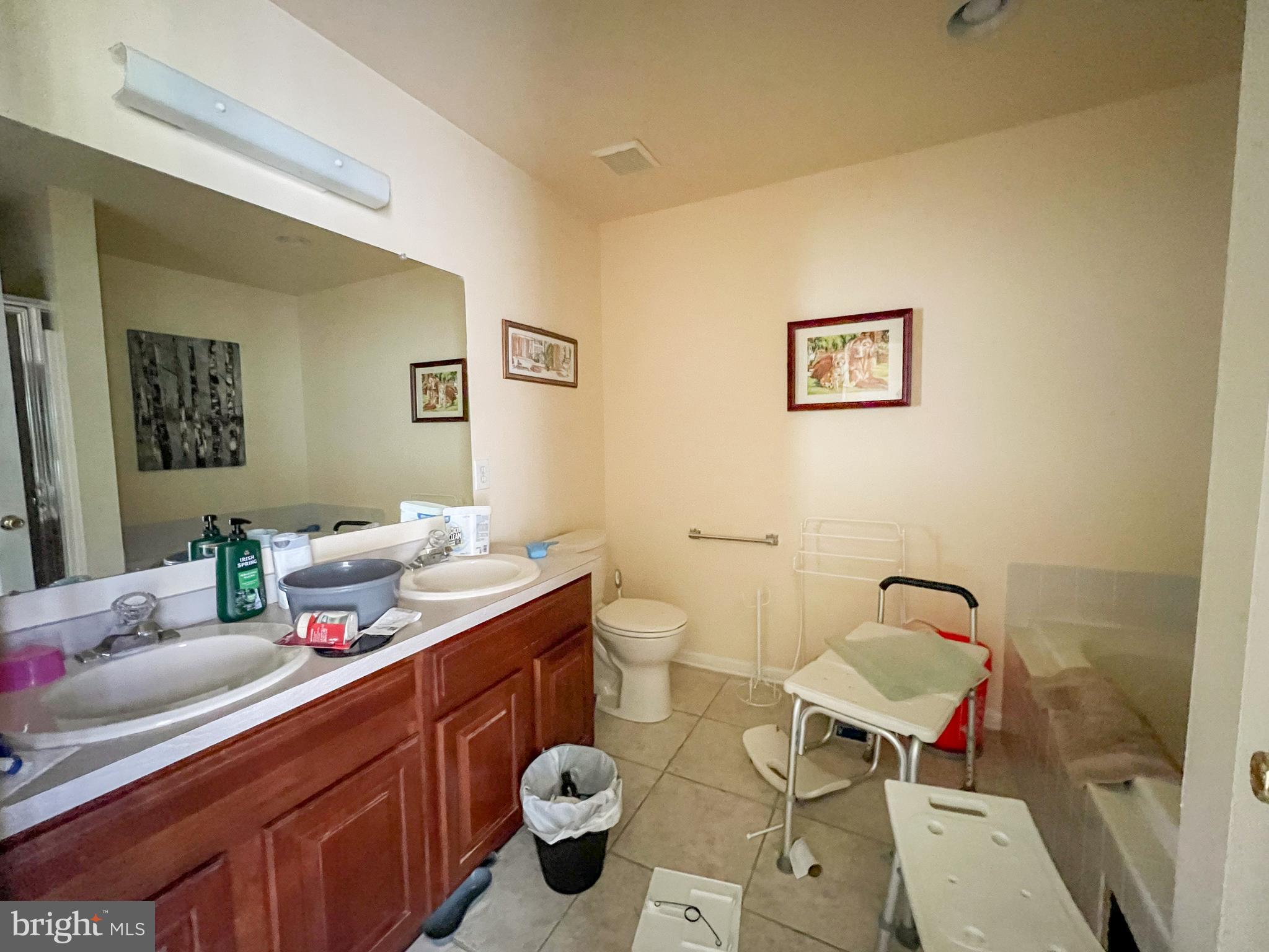 214 Mt Vernon Drive Bear, DE 19701 - Photo 24 of 44 a bath room with a sink and a mirror