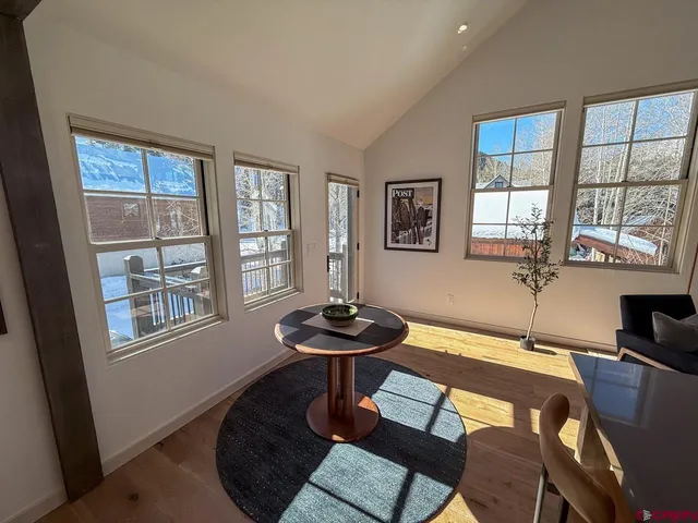 a room with furniture and a window