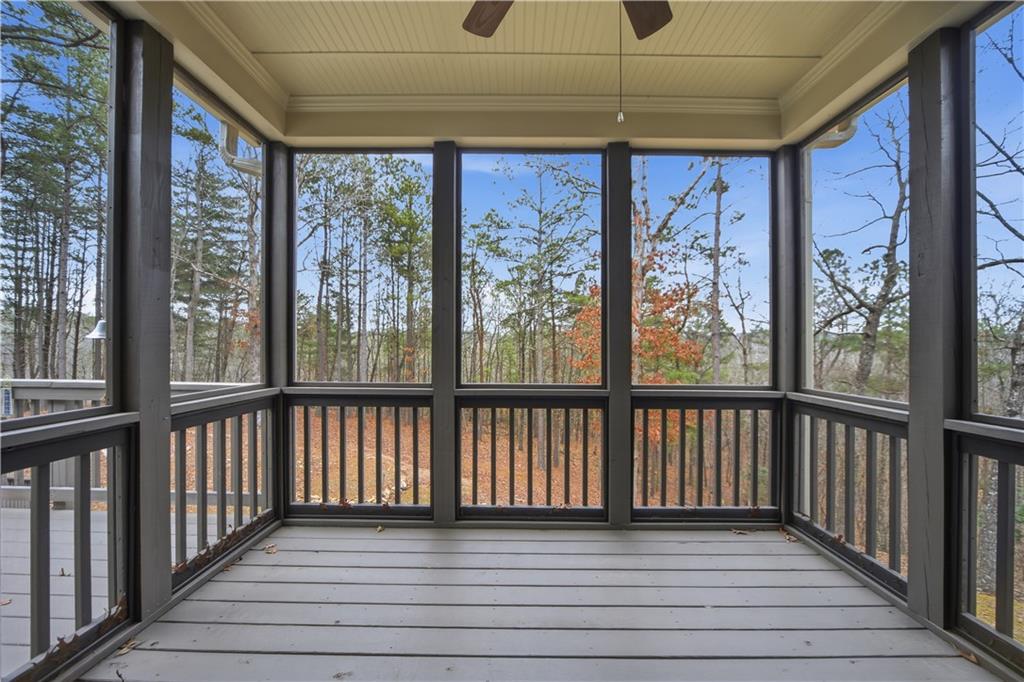 294 Town Creek Road Talking Rock, GA 30175 - Photo 33 of 68 a view of a balcony with wooden floor