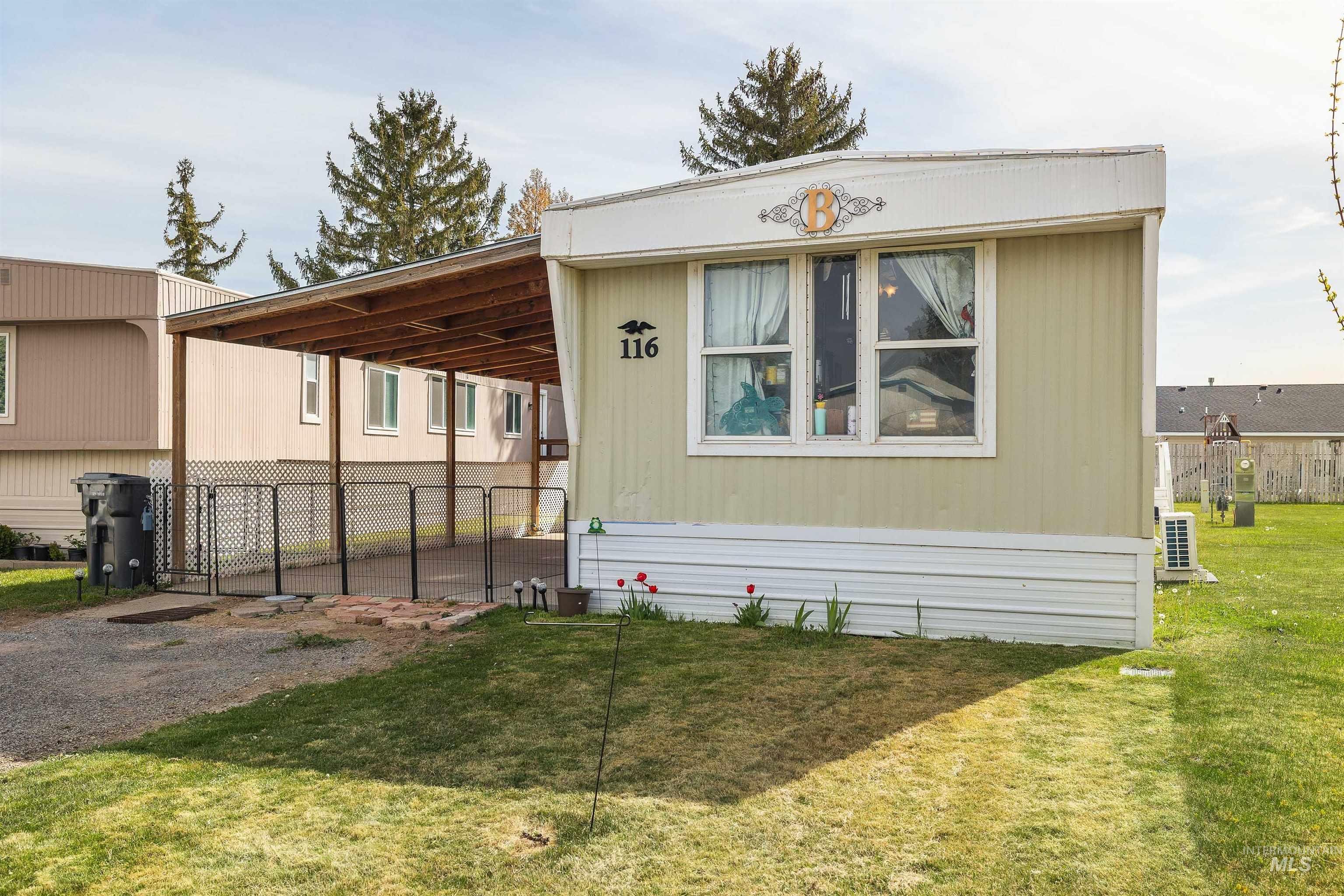 198 South Hills Road, Unit 116 Twin Falls, ID 83301 - Photo 21 of 21 Manufactured / mobile home with an attached carport