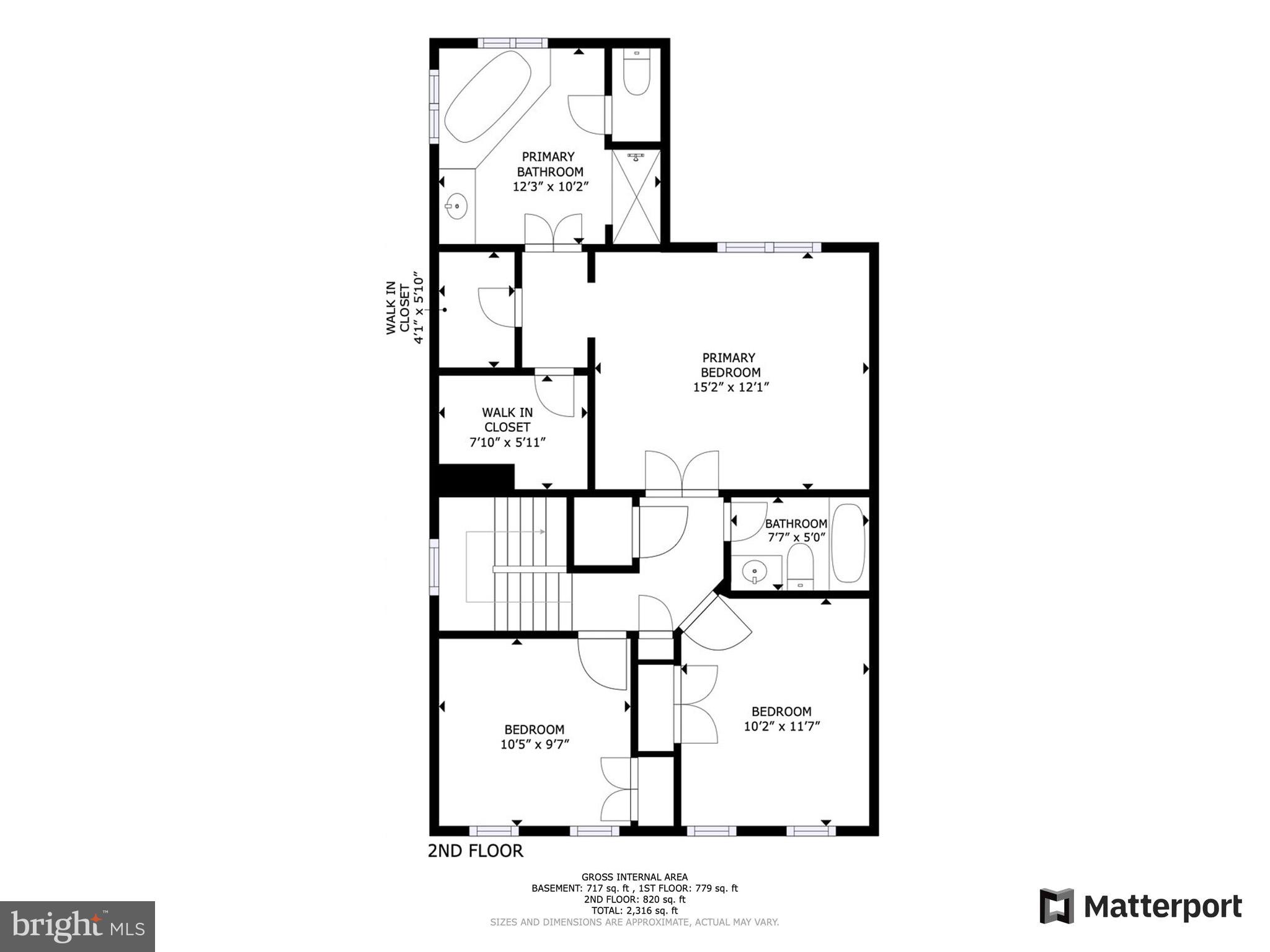 31 Short Branch Road Stafford, VA 22556 - Photo 23 of 25 Upper Level Floor Plan