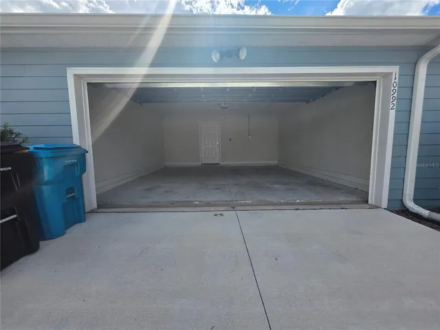 a view of a room with an empty space