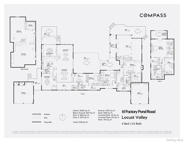 $4,495,000 | 61 Factory Pond Road, Locust Valley, NY 11560