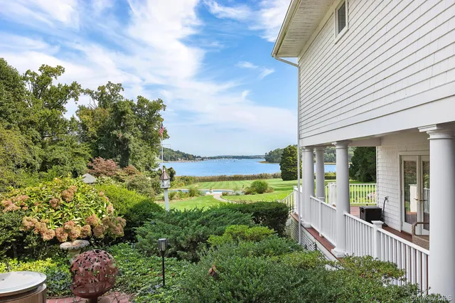 a view of a garden with pathway