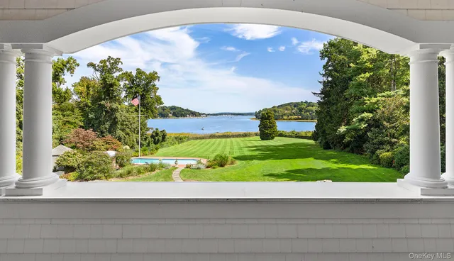 a view of a garden from a window