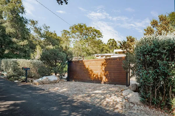 a backyard of a house