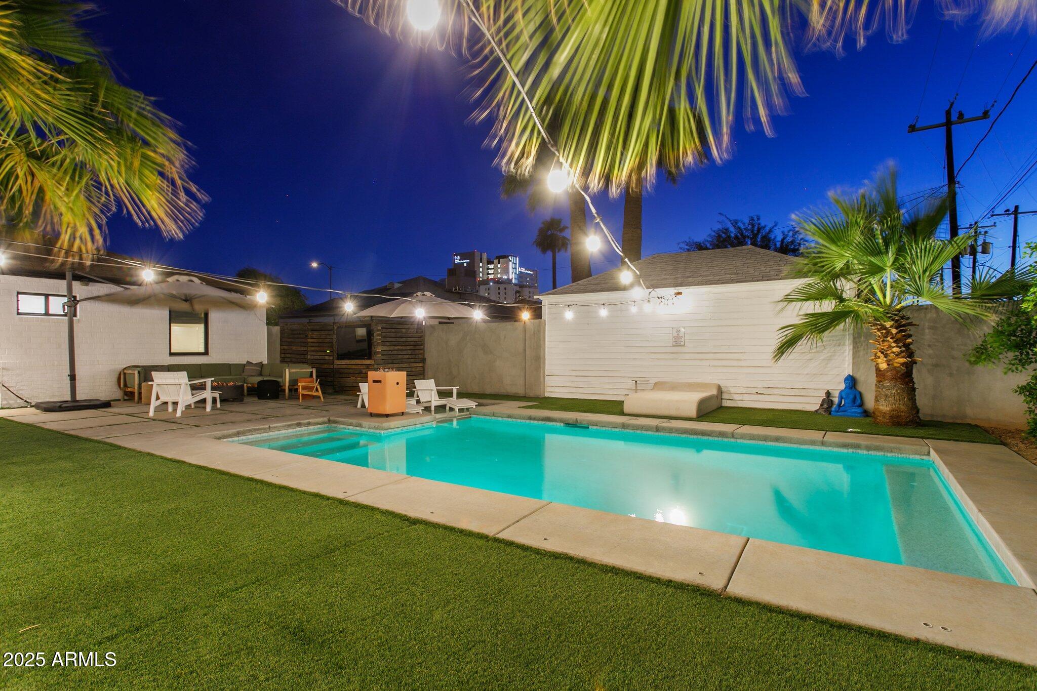 1226 East Almeria Road Phoenix, AZ 85006 - Photo 51 of 73 View to pool and rear yard
