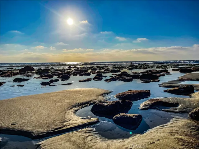 a view of an ocean and beach