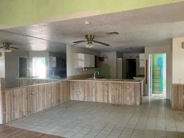 a view of a wooden door