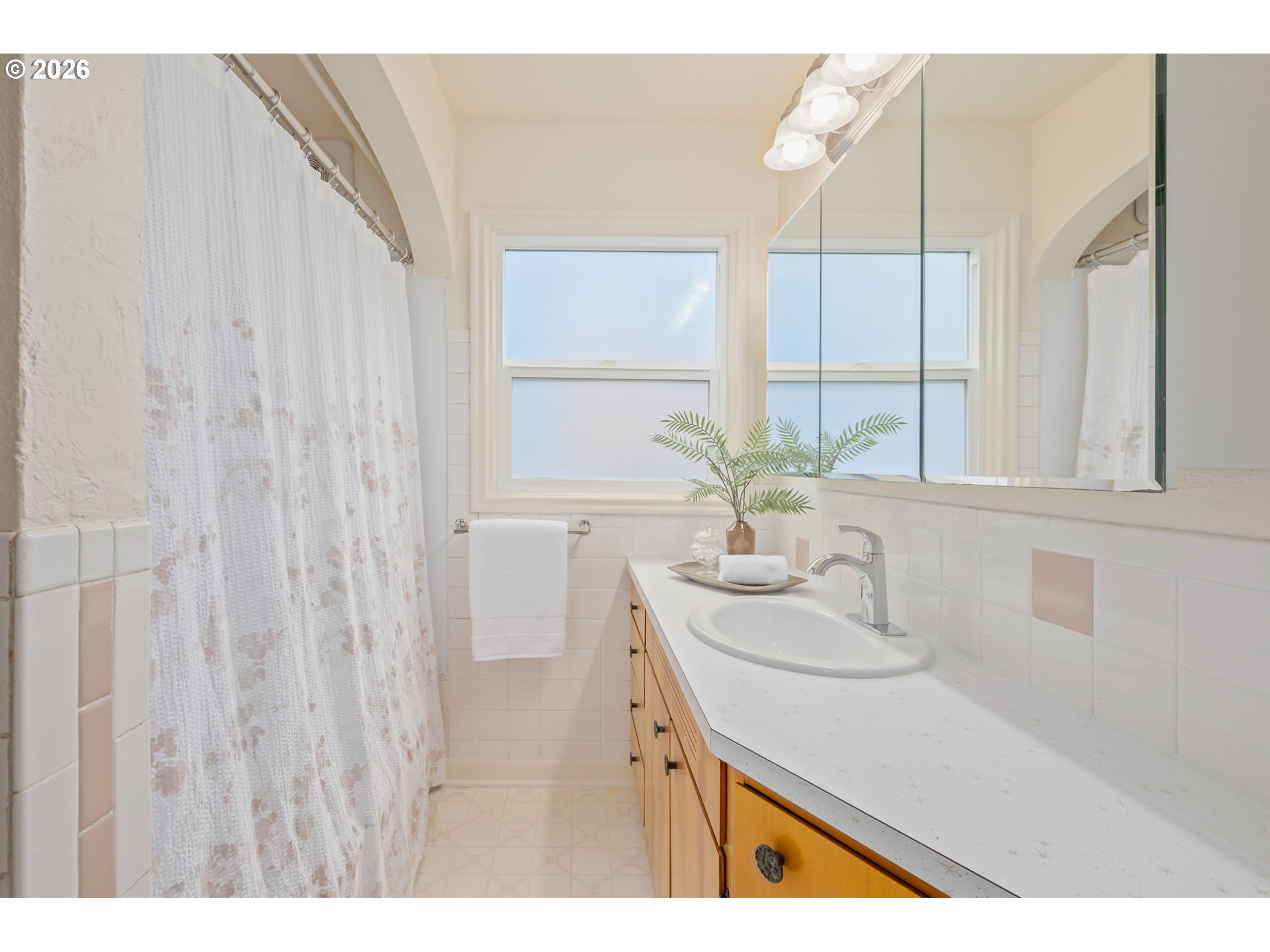 2031 Olive Street Eugene, OR 97405 - Photo 19 of 38 a bathroom with a sink and a mirror