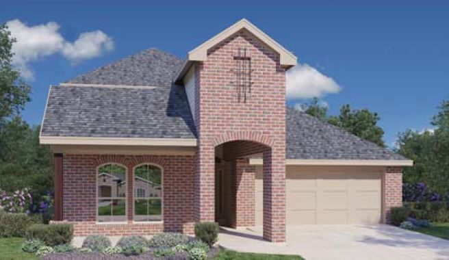 613 Schefer Street Leander, TX 78641 - Photo 1 of 1 a front view of a house with garden