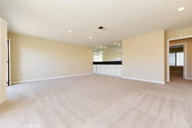 a view of an empty room